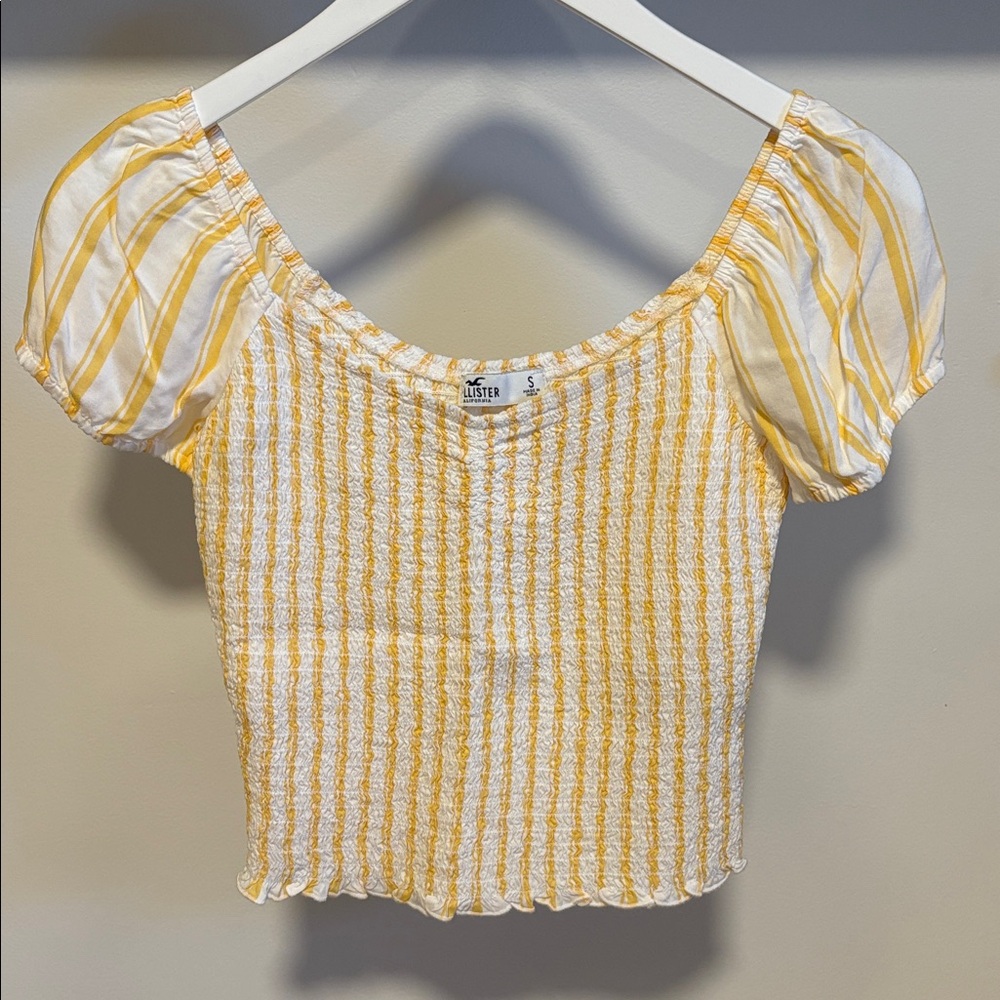 Hollister striped crop top.